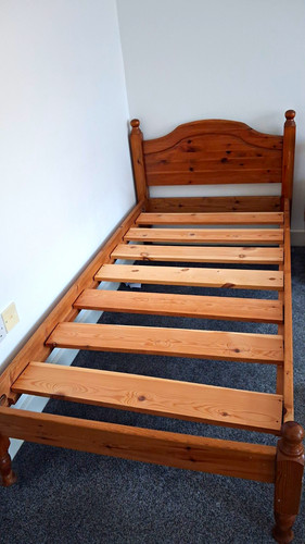 Wooden single bed - wooden,