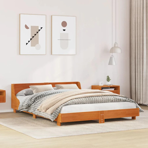 Rustic wooden king size - wooden,