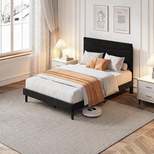 193x137cm bed frame winged - bed,
