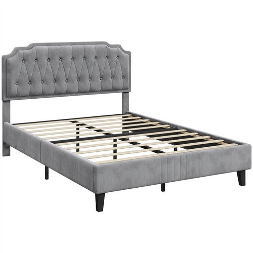 King bed frame with wooden - bed,