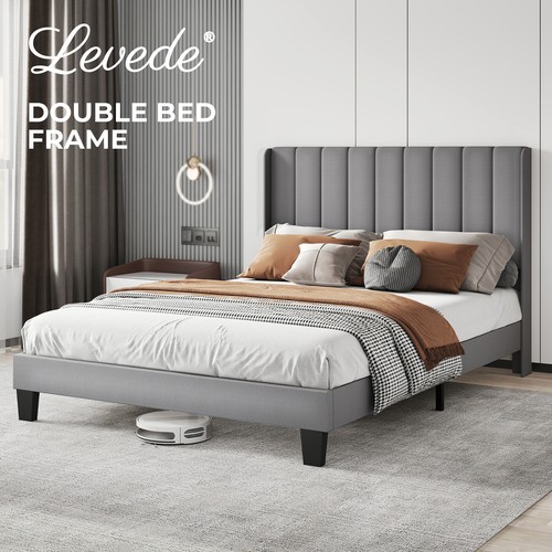 Levede metal wooden bed frame - metal,
