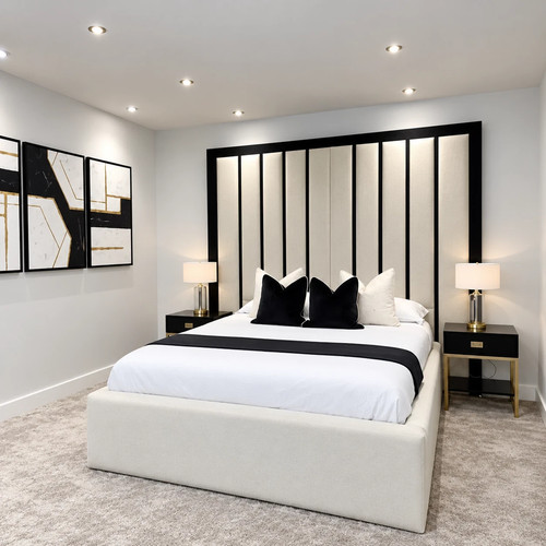 High headboard luxury bed wall - headboard,