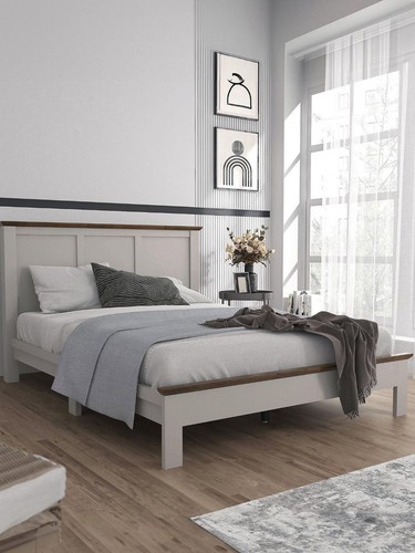Crawford wooden king - king, grey