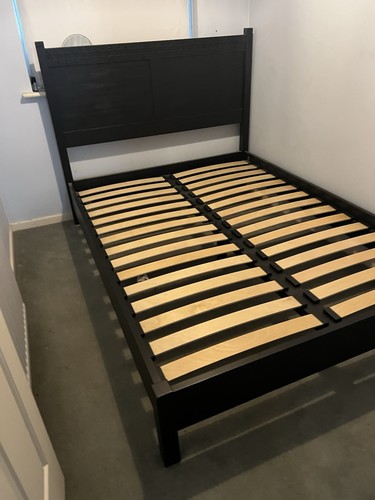 Black wooden double - black,
