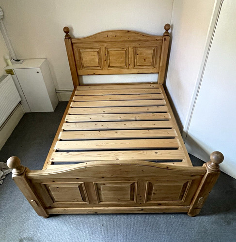 Wooden pine bed frame with - wooden,