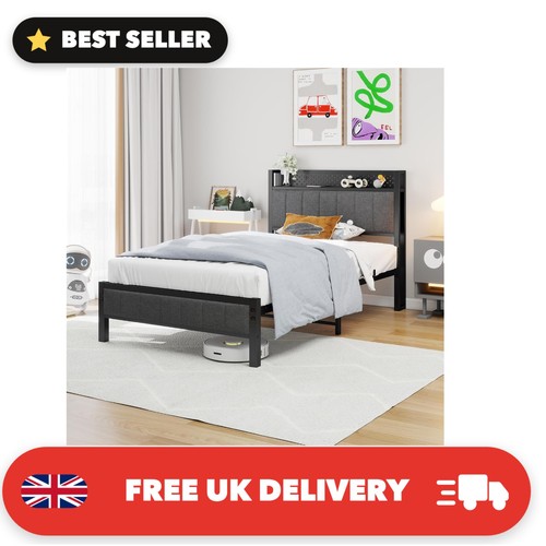 Durable 3ft single bed frame - single,