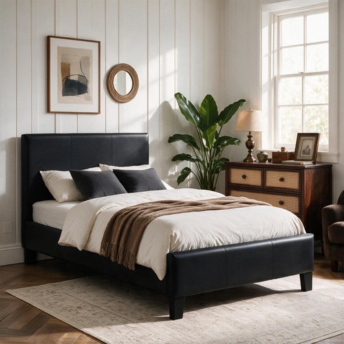 3ft single faux leather - single,