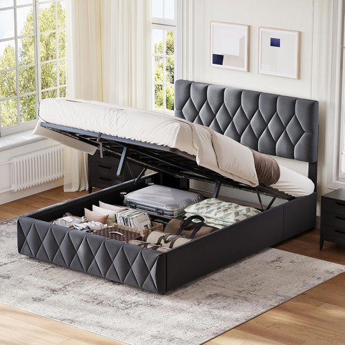 Premium ottoman storage bed - premium,