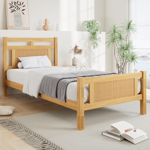 Wooden bed frame 3ft - bed,