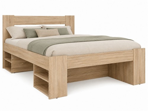 Double bed storage frame open - double,