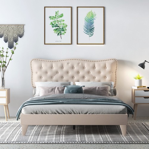 Bed frame - beige),
