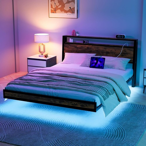 Double size floating bed - size,