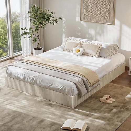Wooden platform bed - platform, 4ft6