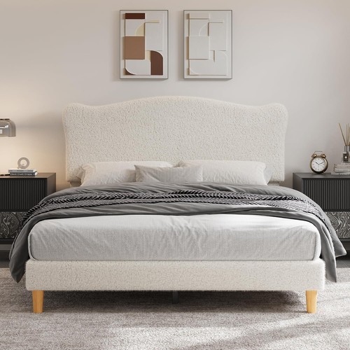 Sherpa boucle platform - boucle, bed