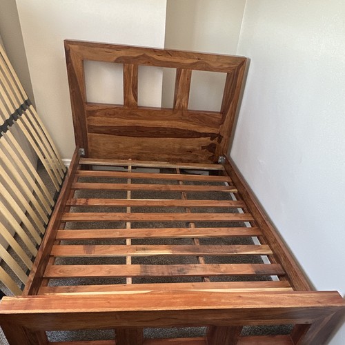 Brown wooden double - wooden,
