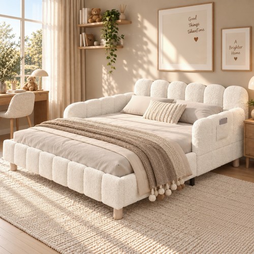 Double upholstered bed frame - double,