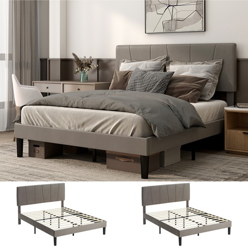 Velvet bed frame with level - bed, 5-level