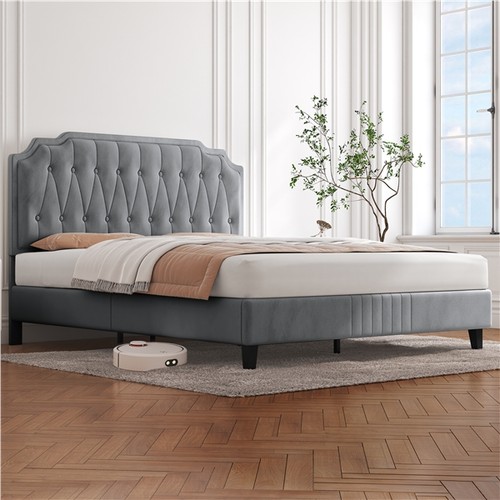 King bed frame with - bed,