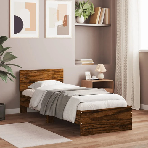 Modern wooden single - wooden, 90cm