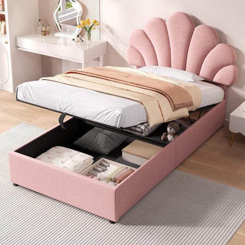 Single bed with hydraulic - bed,