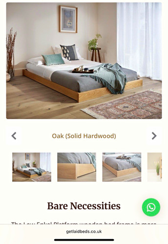 Japanese style low double - , bed