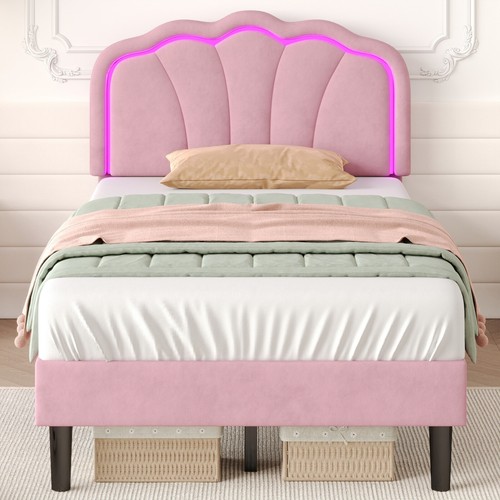 Upholstered single bed frame - upholstered,