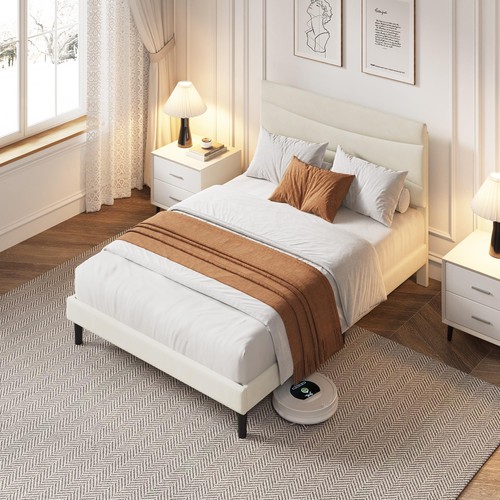 193x137cm bed frame winged - bed,