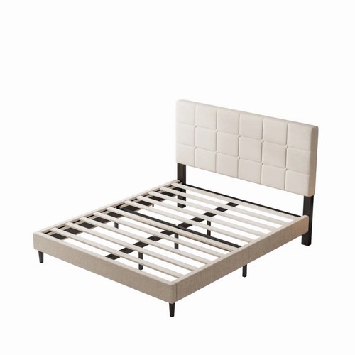 Double bed frame - bed, fabric