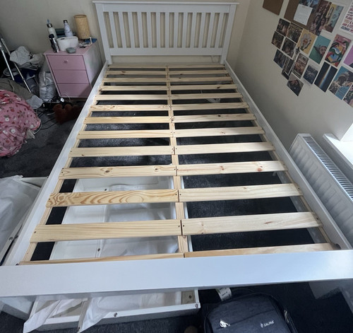 White painted wooden - painted,