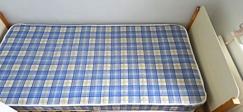 Single wooden slatted bed - single,