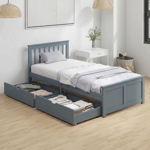 Pine storage bed - bed,, 3ft
