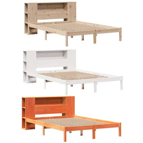 Bed frame with bookcase - bed,