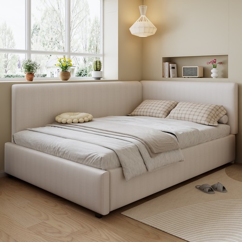 4ft6 double bed frame with - 4ft6,