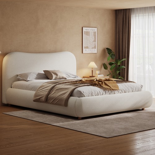 King size upholstered bed - upholstered,