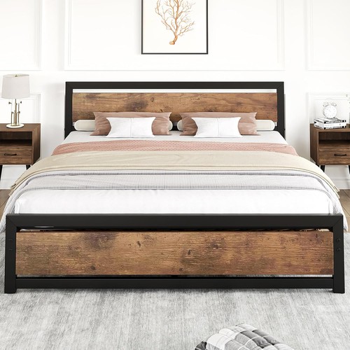 King size bed frame with - frame,