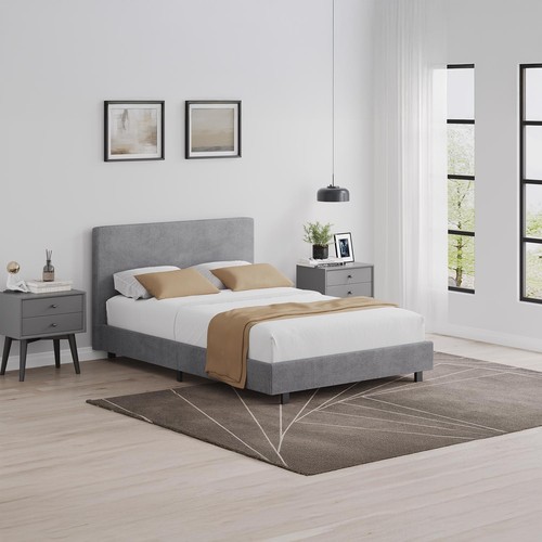 Grey small double bed - grey,